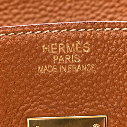 Hermes Togo Birkin 35 Gold 6 of 14