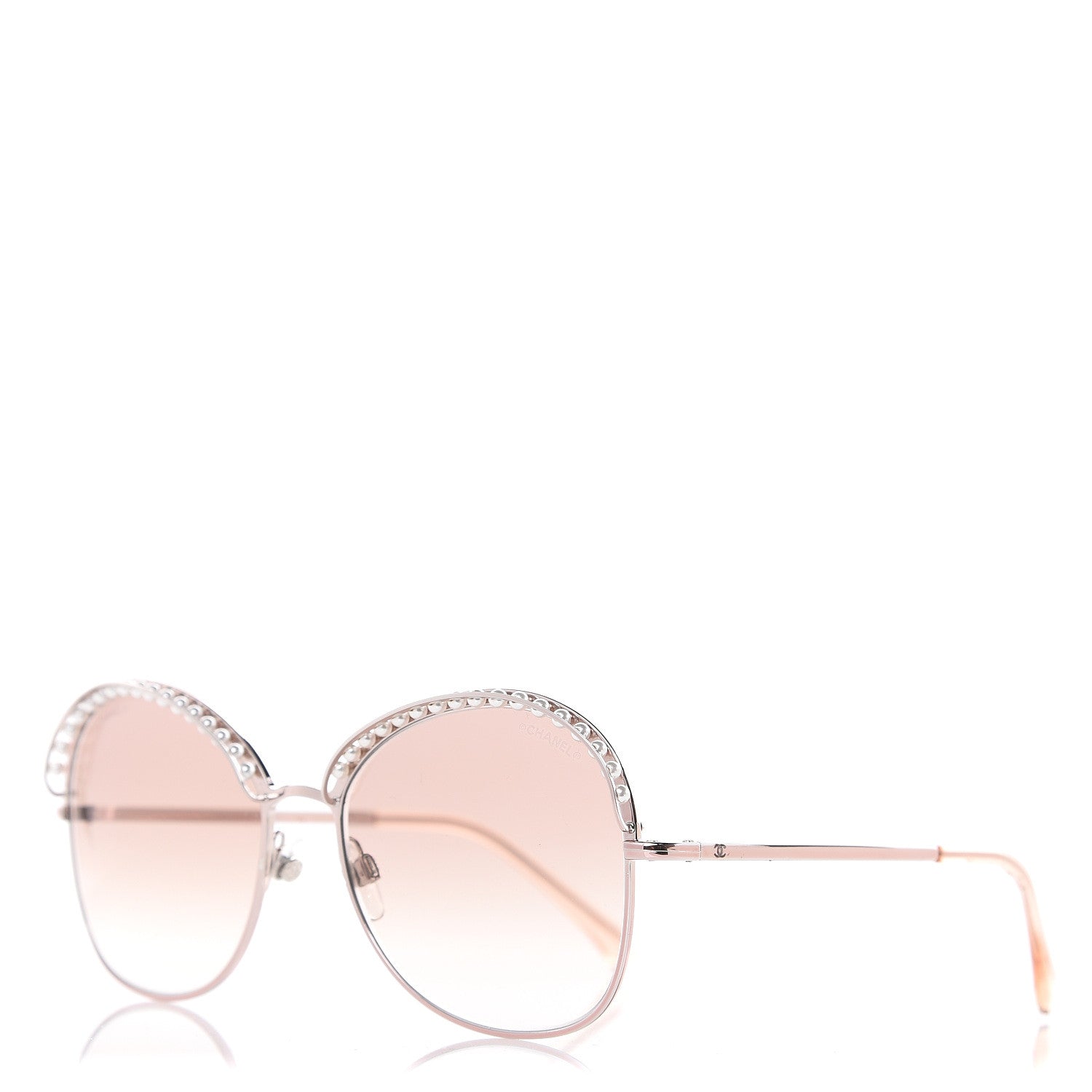 Chanel Pearl Sunglasses 4246-H Pink Gold 1 of 7