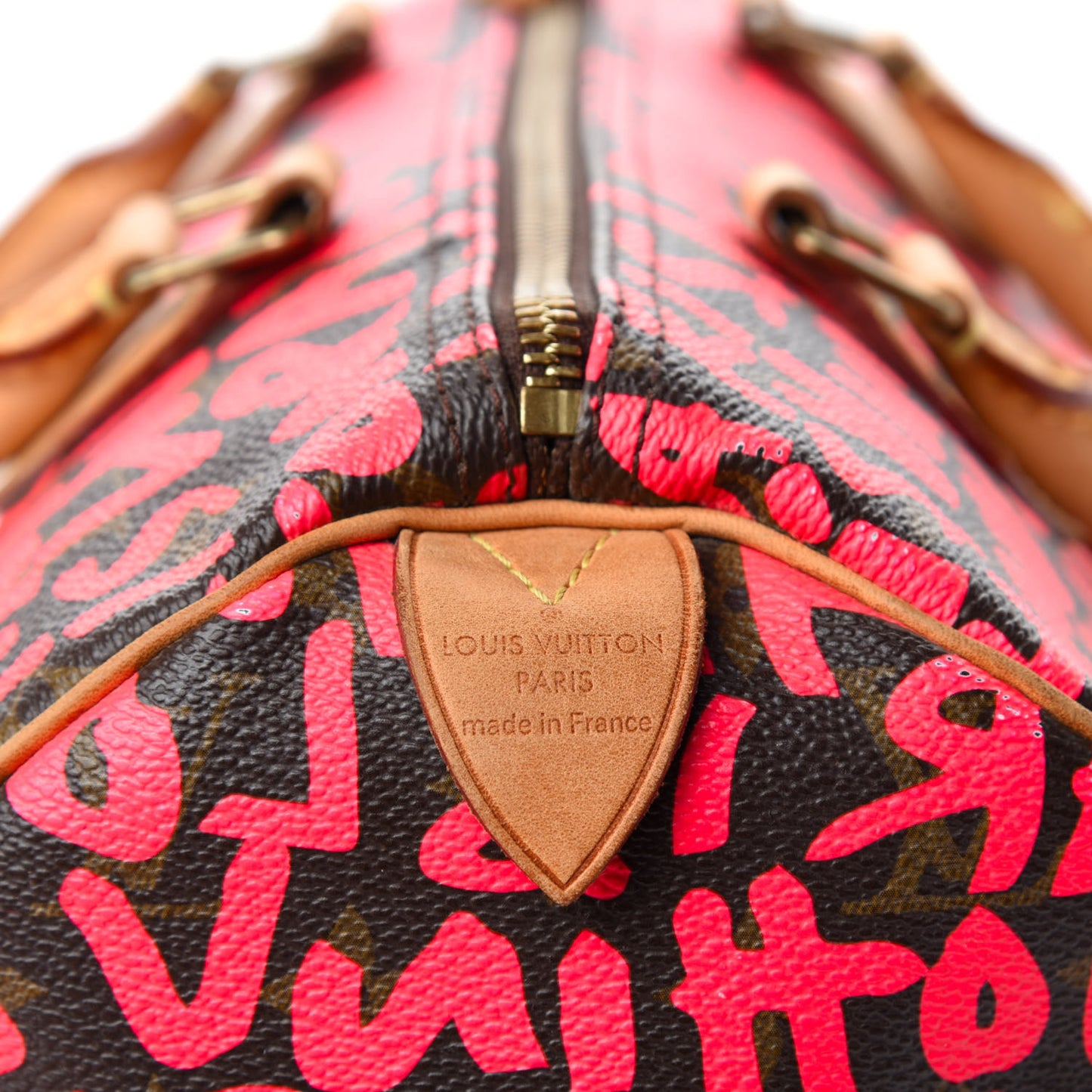 Monogram Graffiti Speedy 30 Fuchsia