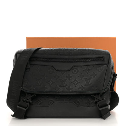 Louis Vuitton Calfskin Monogram Shadow Messenger Voyager PM  Black 10 of 10
