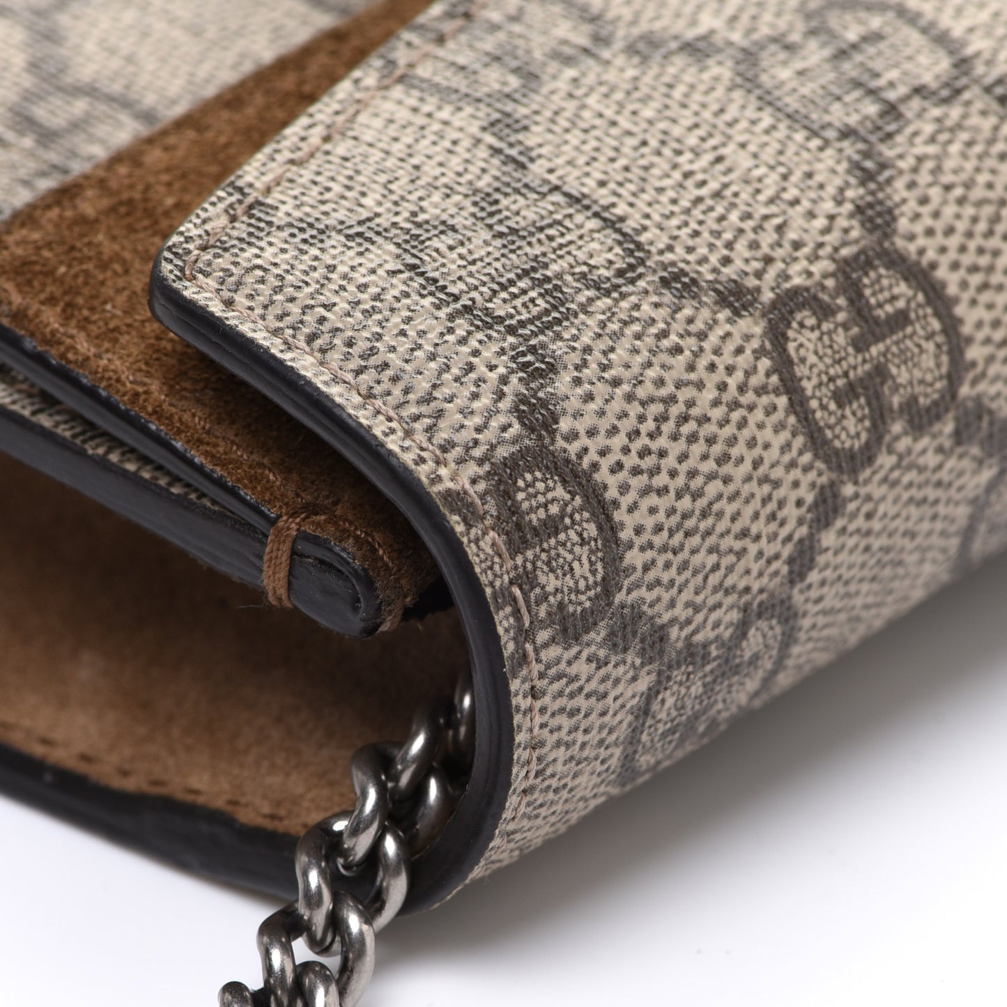 GG Supreme Monogram Super Mini Dionysus Shoulder Bag Taupe
