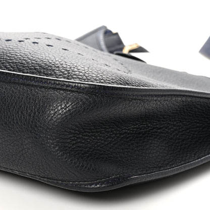 Hermes Taurillon Clemence Evelyne GM Bleu Indigo 10 of 10