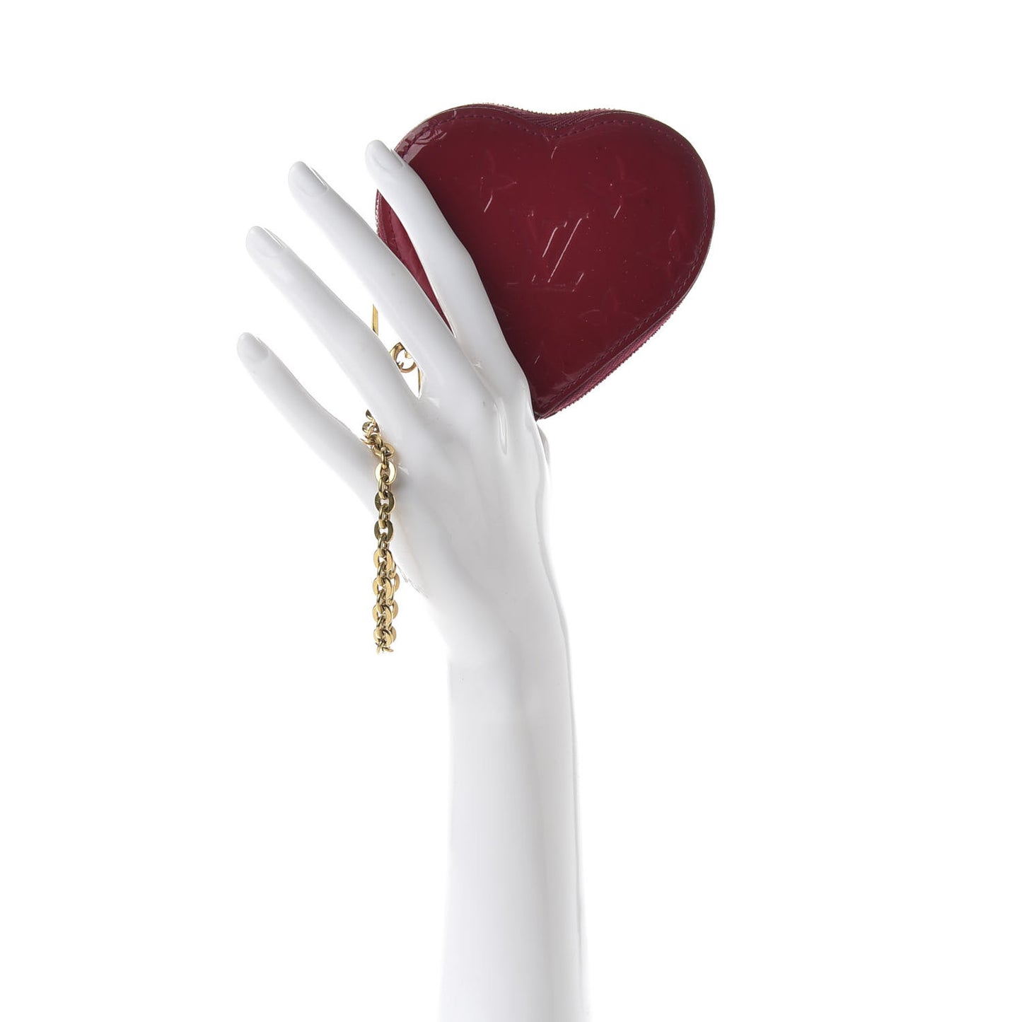 Vernis Heart Coin Purse Rose Indien
