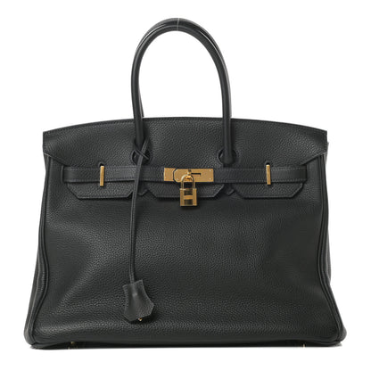 Hermes Togo Birkin 35 Bleu Ocean 1 of 11