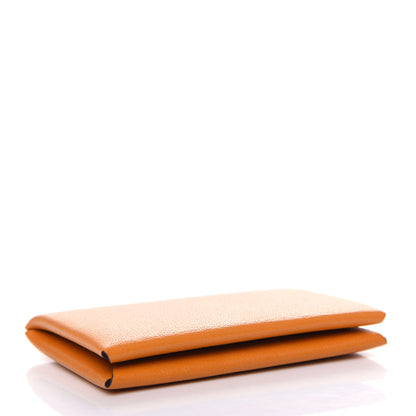 Hermes Chevre Mysore Calvi Card Case Moutarde 4 of 8