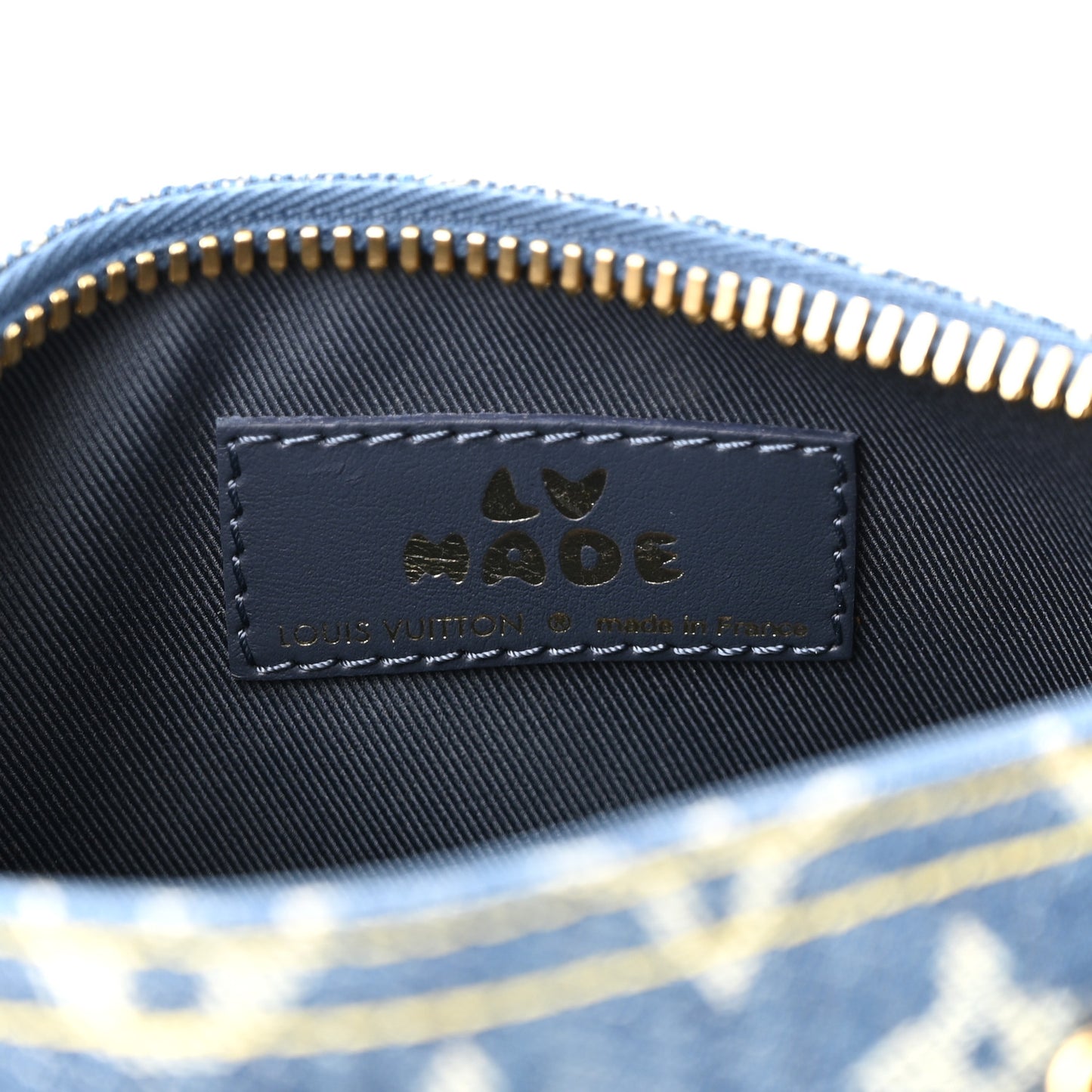 Taurillon Monogram Denim Drip Keepall XS Blue