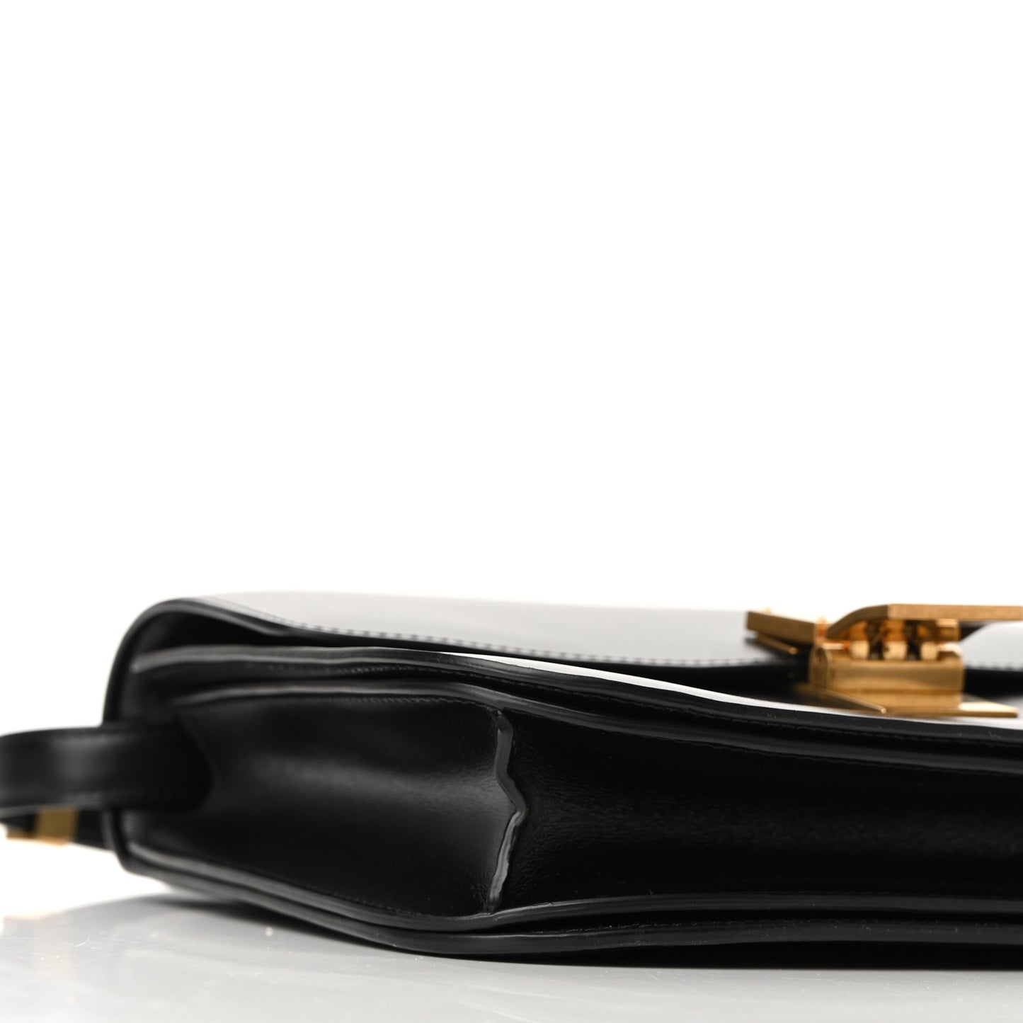 Box Calfskin Medium Classic Box Flap Bag Black