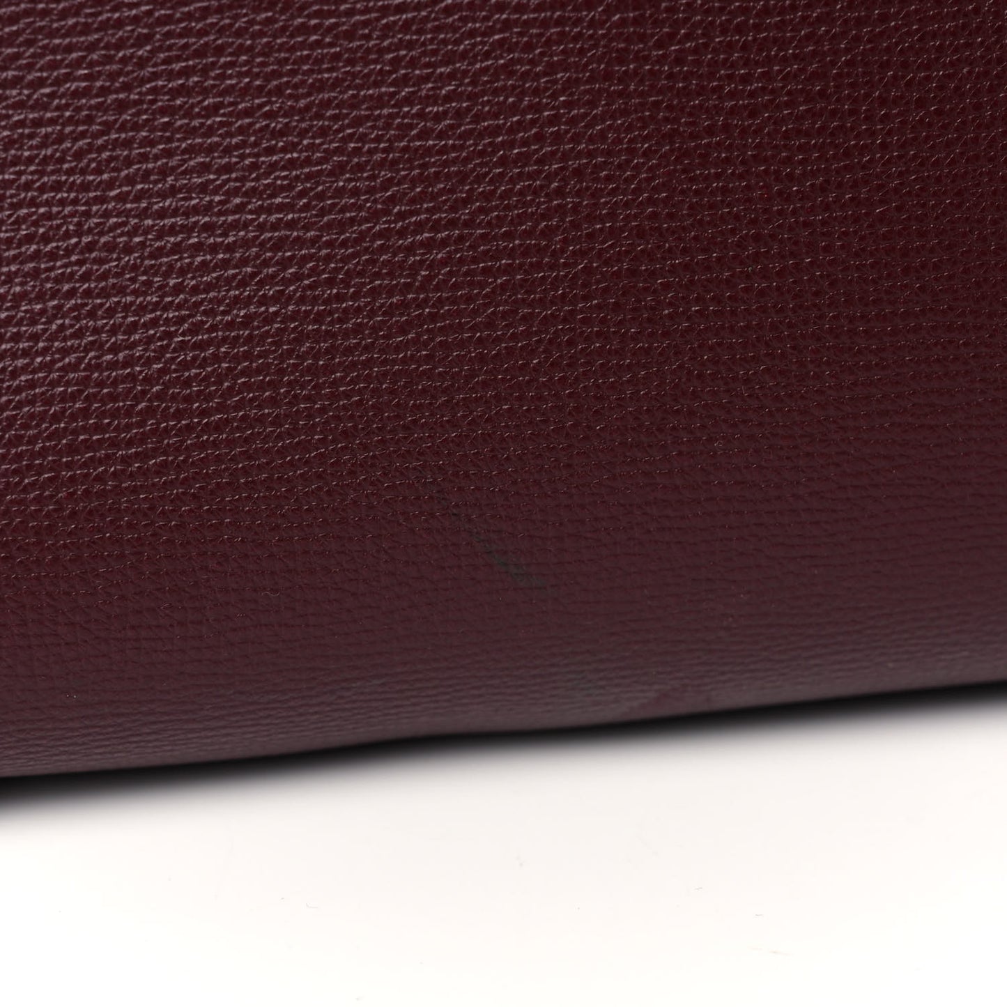 Calfskin Crest Embossed Large Tote Burgundy