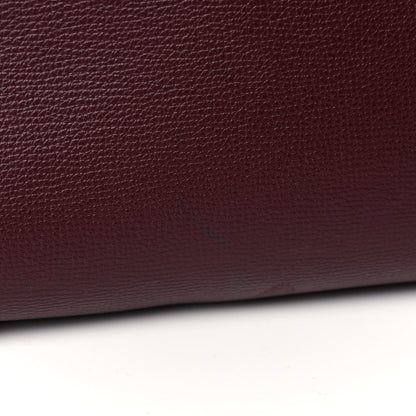 Burberry Calfskin Crest Embossed Large Tote Burgundy 9 of 13