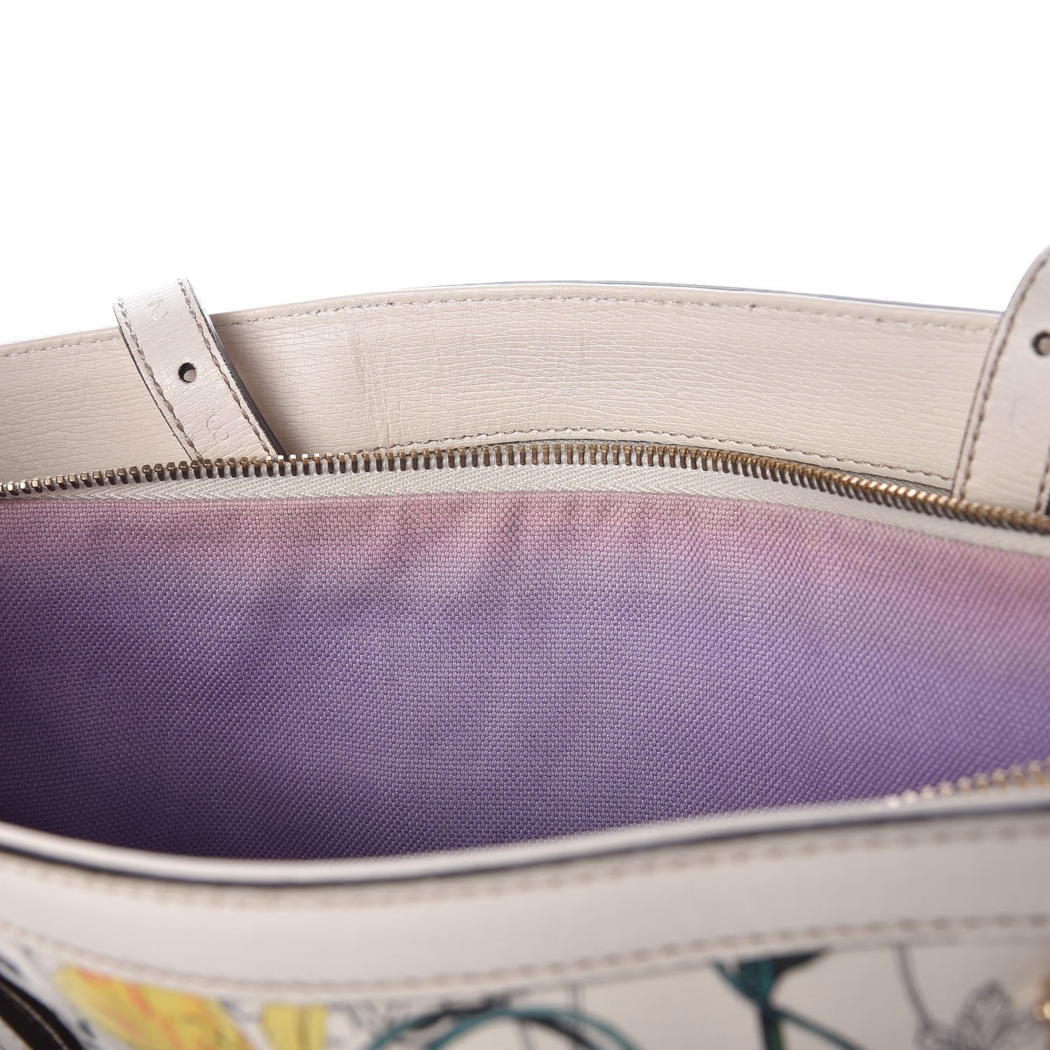 Gucci Calfskin Flora Infinity Small Nice Tote Off White 8 of 21