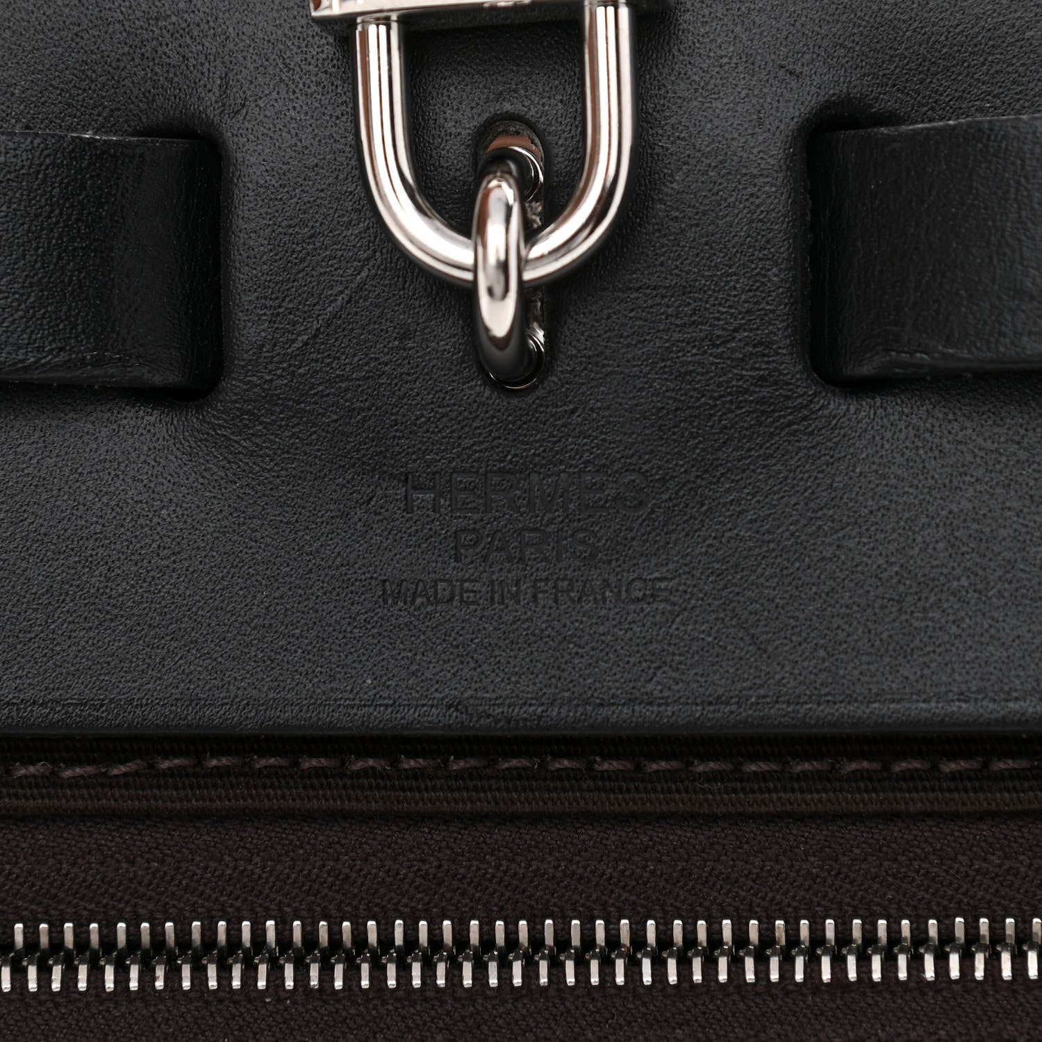 Hermes Toile H Berline Vache Hunter Herbag Zip 31 PM Ebene Black 8 of 15
