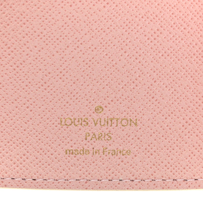Louis Vuitton Damier Azur Victorine Wallet Rose Ballerine 6 of 7