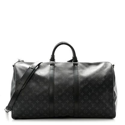Louis Vuitton Monogram Eclipse Keepall Bandouliere 55 1 of 10