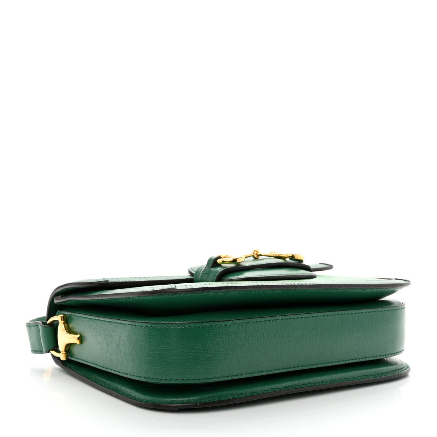 Azalea Calfskin Horsebit 1955 Shoulder Bag New Shamarock Emerald