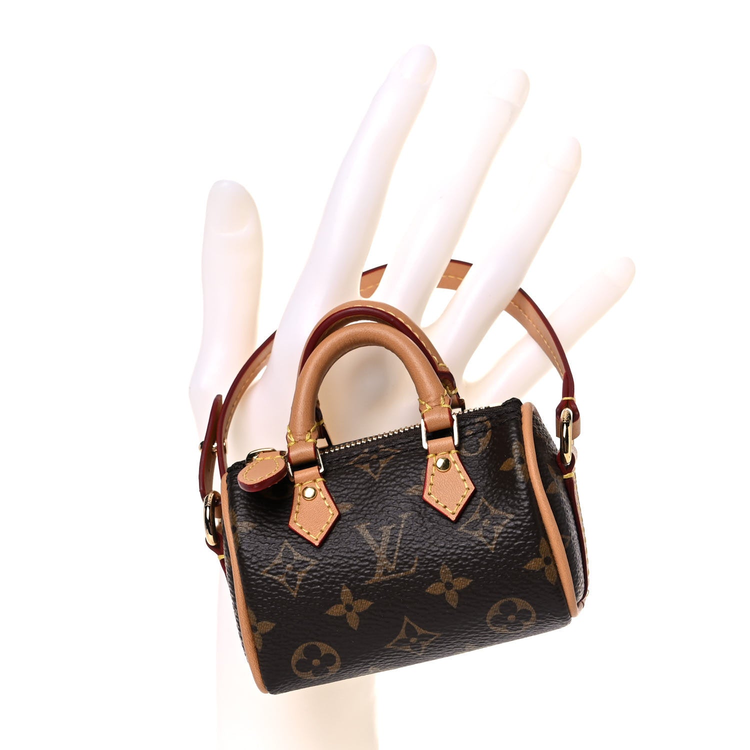 Louis Vuitton Monogram Micro Speedy Bag Charm 2 of 9