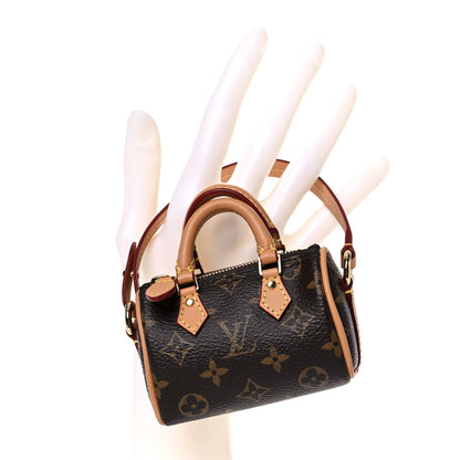 Louis Vuitton Monogram Micro Speedy Bag Charm 2 of 9