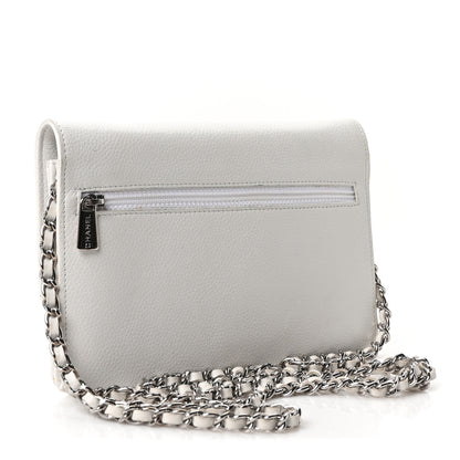 Chanel Caviar Timeless CC Wallet on Chain WOC White 3 of 11