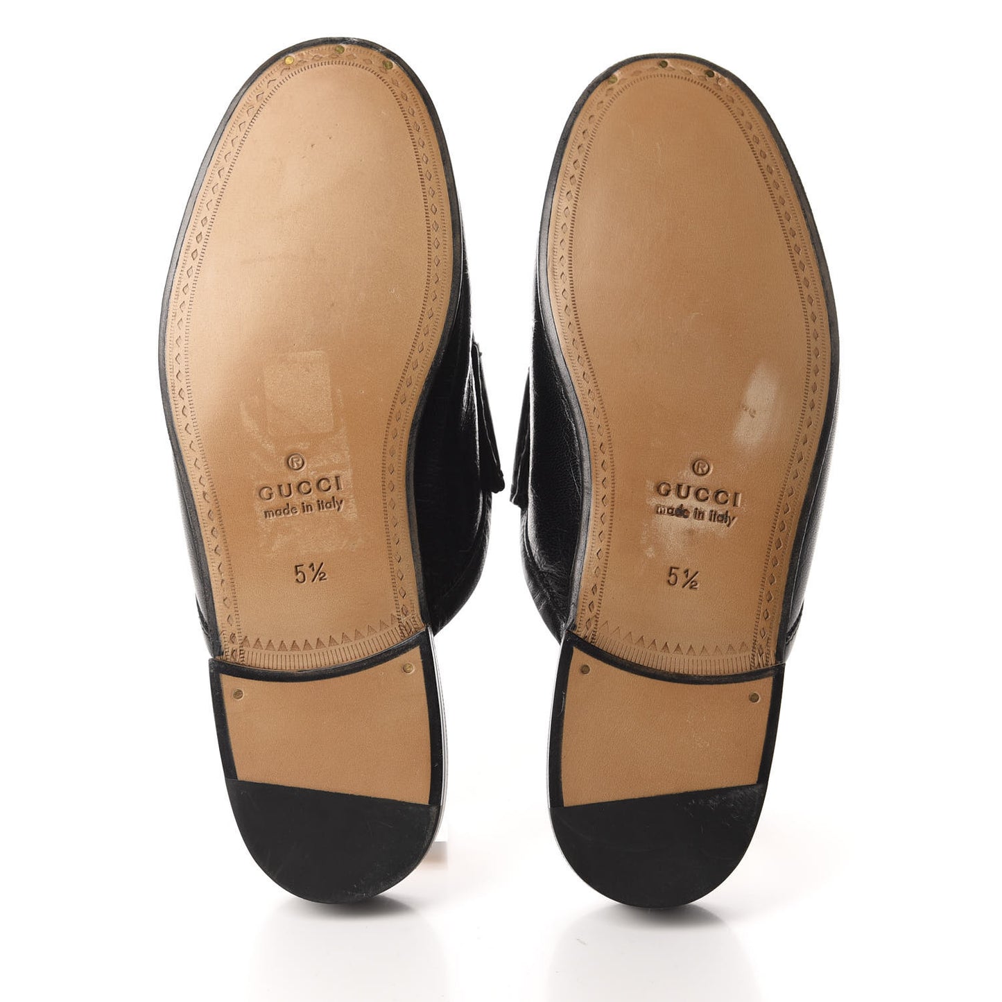 Goatskin Mens Horsebit Slippers 5.5 Black