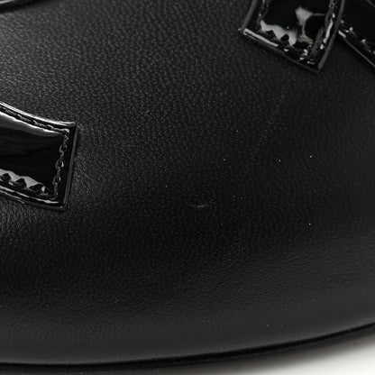 Chanel Lambskin Patent Calfskin CC Cutout Mules 40.5 Black 10 of 11