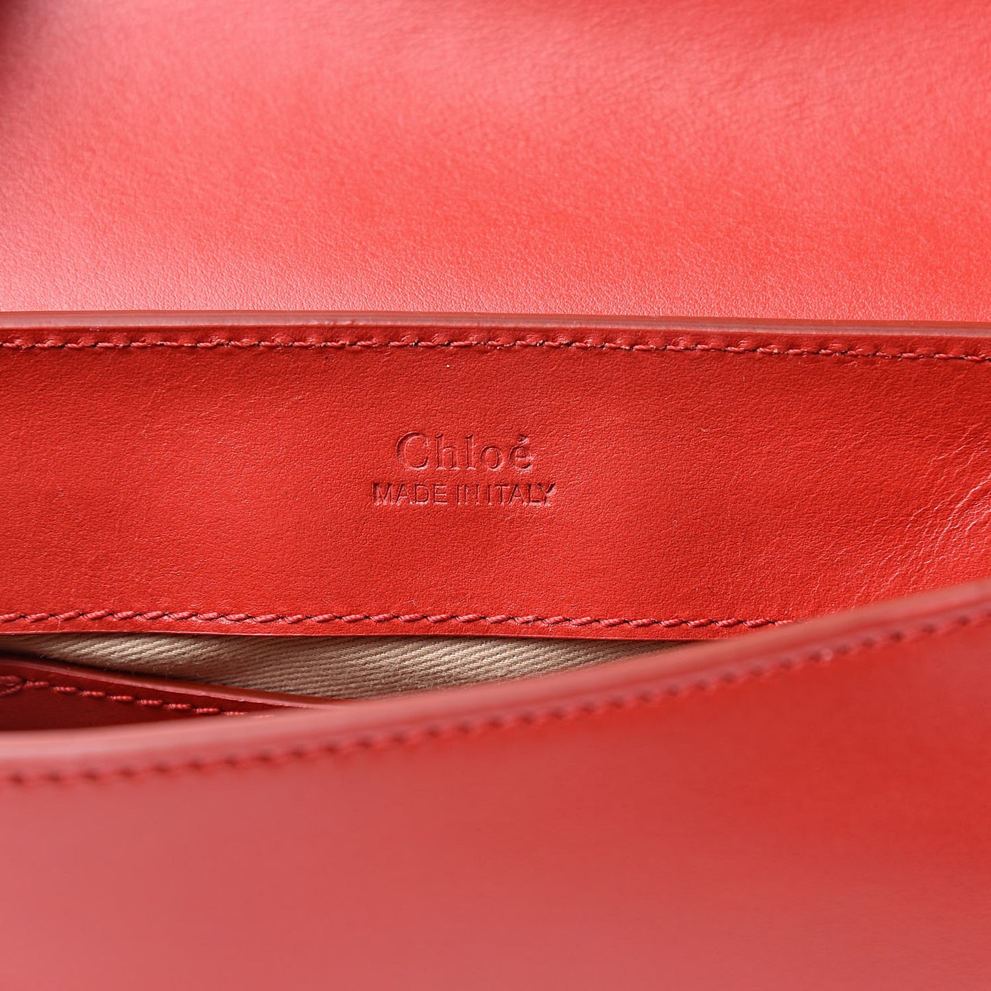Calfskin Suede C Belt Bag Plaid Red