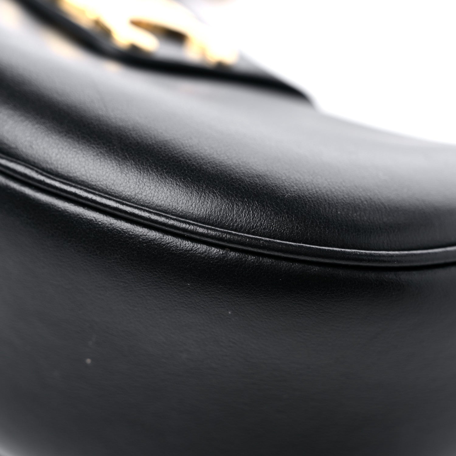 Celine Smooth Calfskin Ava Triomphe Soft Bag Black 7 of 12