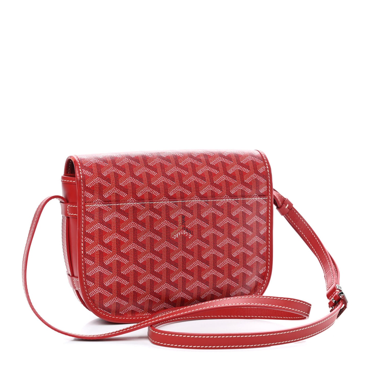 Goyardine Belvedere PM Messenger Bag Red