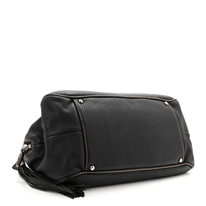 Chanel Calfskin Large Tassel Bowler Black 4 of 11