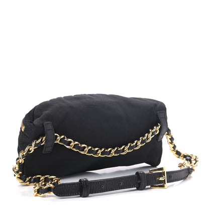 Prada Tessuto Nylon Chain Belt Bag Black 2 of 7