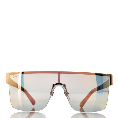 Gucci Rimless Mirrored Shield 4265/S Sunglasses Copper Gold 2 of 8