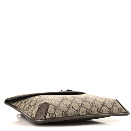 Gucci GG Supreme Monogram Web Medium Neo Vintage Flap Messenger Bag Beige New Acero 4 of 13