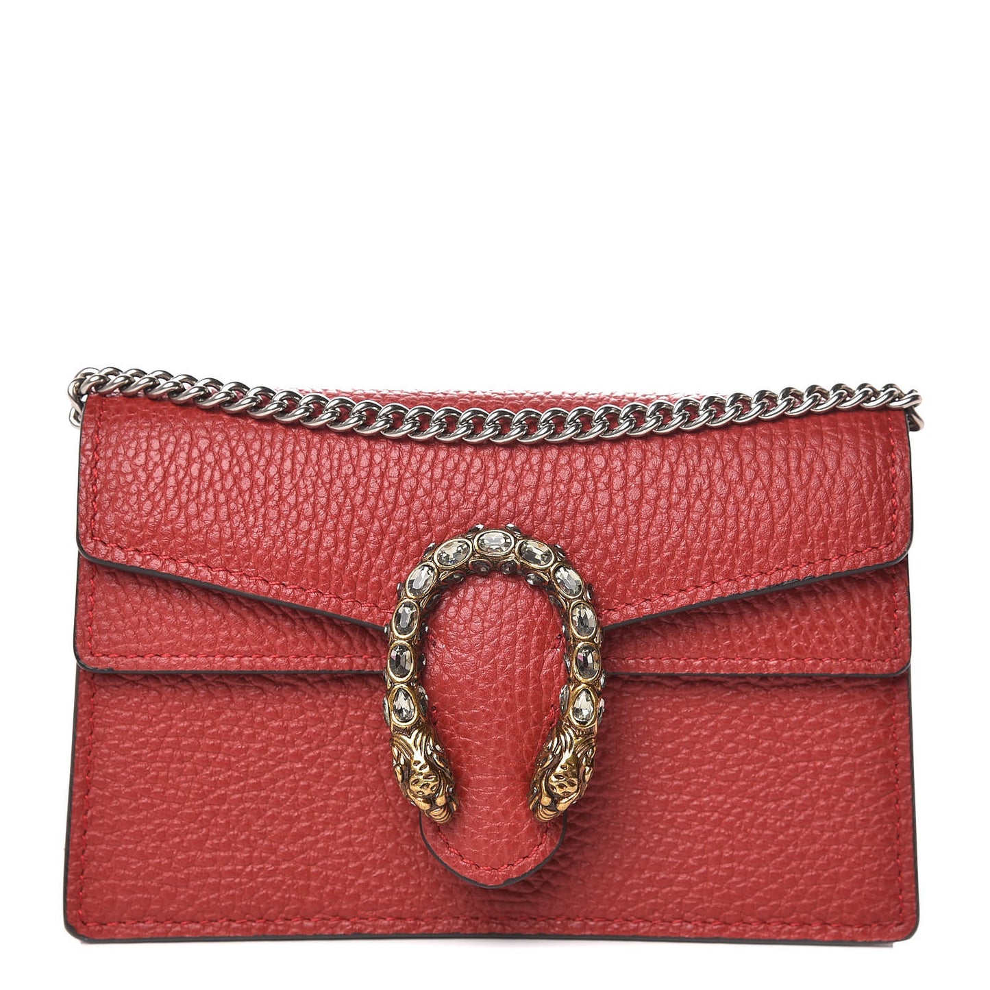 Calfskin Super Mini Dionysus Shoulder Bag Hibiscus Red