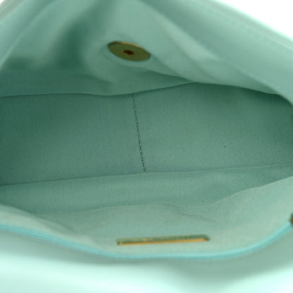 Chanel Goatskin Quilted Medium Chanel 19 Flap Light Blue 5 of 11