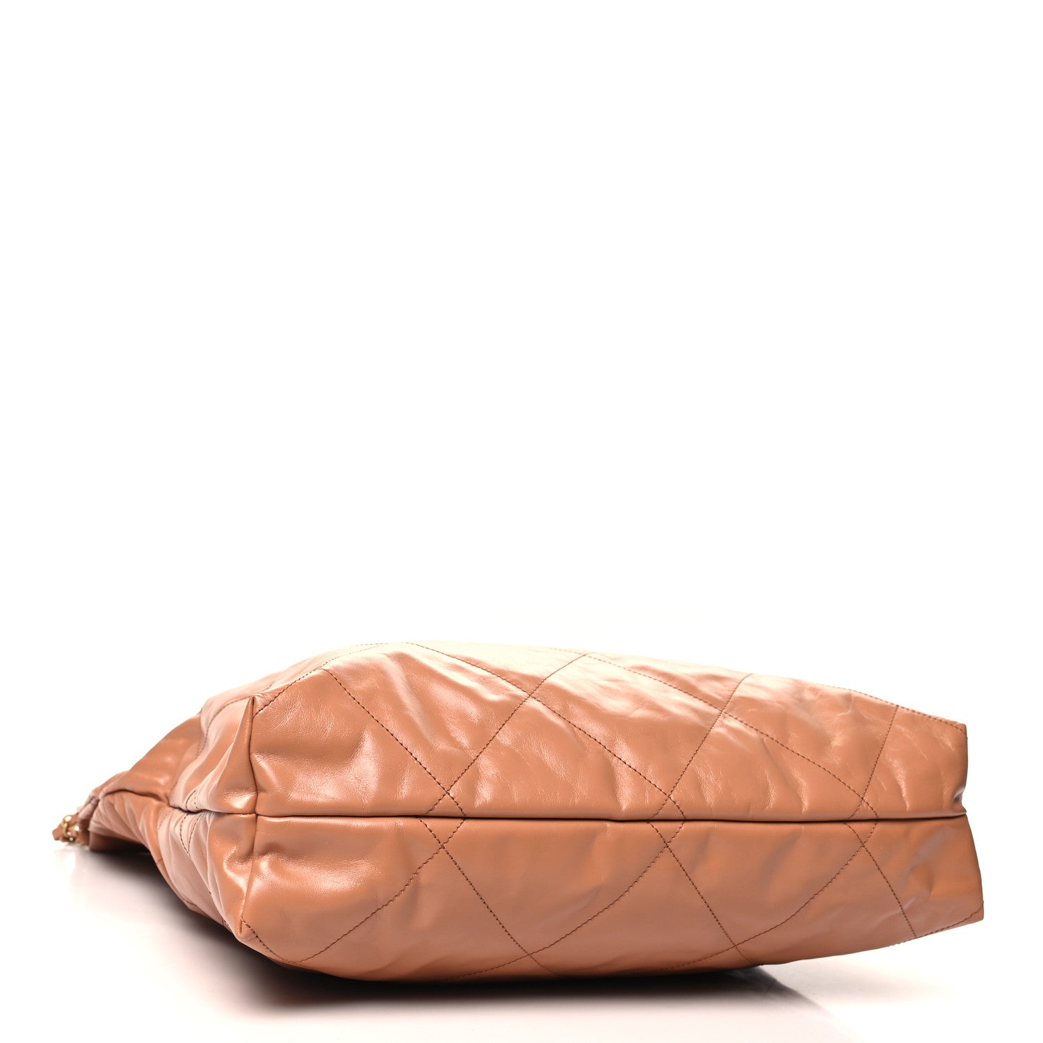Chanel Shiny Calfskin Quilted Large Chanel 22 Brown 5 of 12