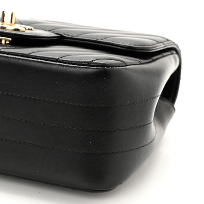 Chanel Lambskin Chevron Quilted Mini Square Flap Black 10 of 10