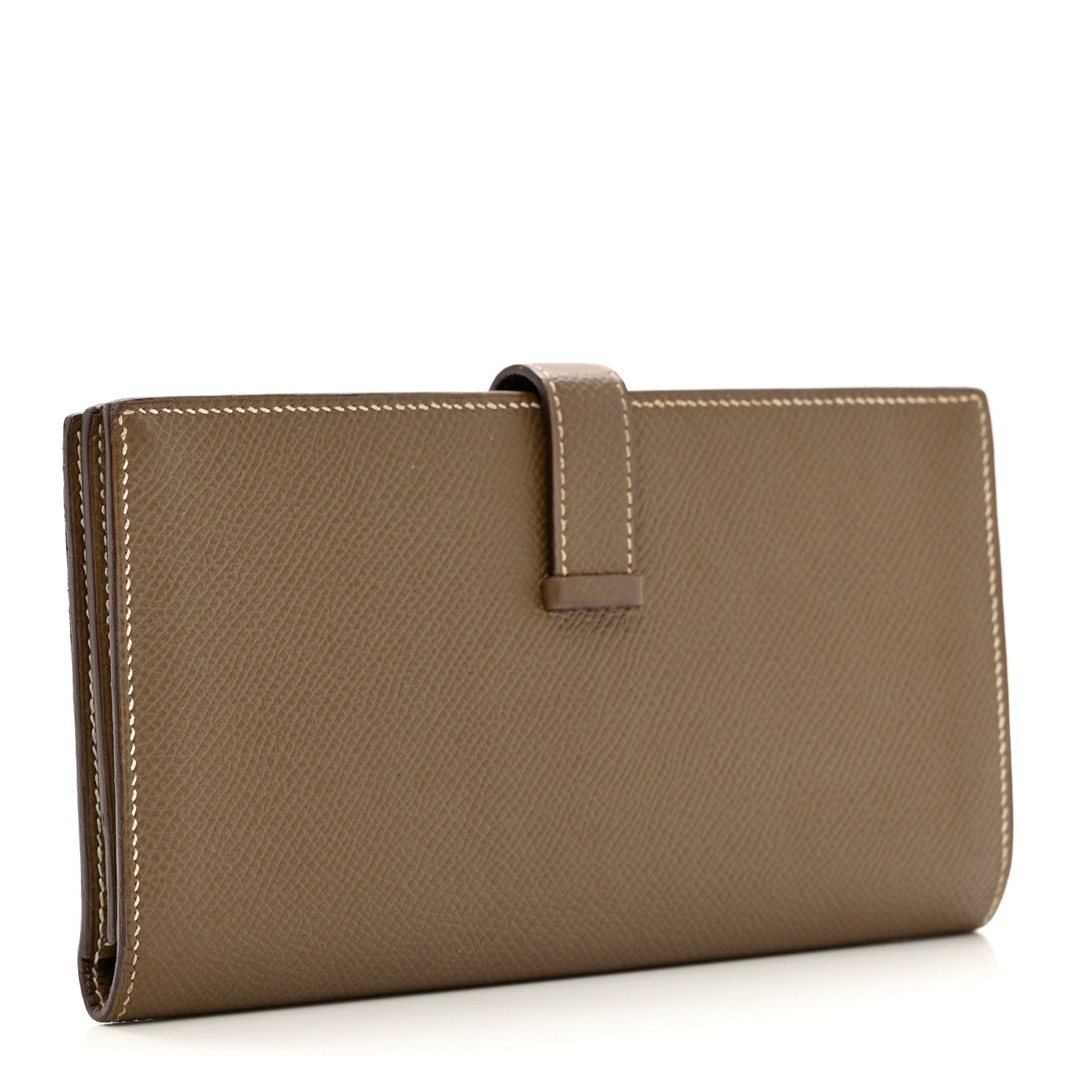 Hermes Epsom Bearn Gusset Wallet Etoupe 2 of 10