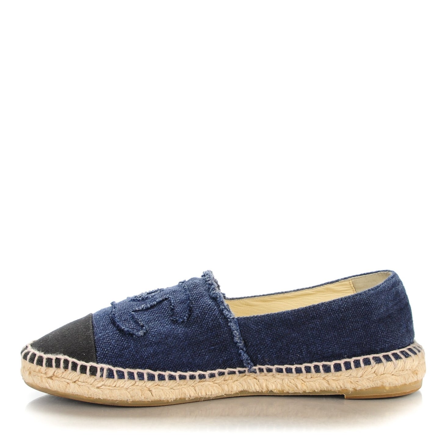 Denim Toile CC Espadrilles 41 Navy Black