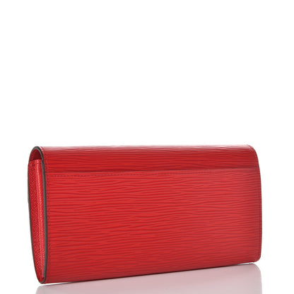 Louis Vuitton Epi Sarah Wallet NM Coquelicot 3 of 8