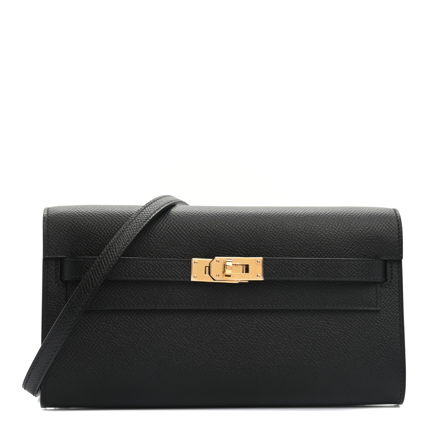 Hermes Epsom Kelly Wallet To Go Black 1 of 8