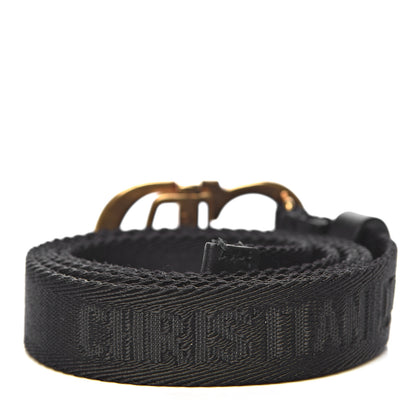 Christian Dior Nylon 20mm Saddle Belt 85 Black 3 of 4