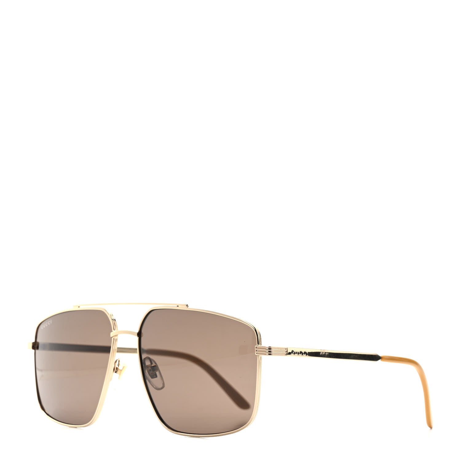 Gucci Navigator Sunglasses GG0941S Gold 1 of 7