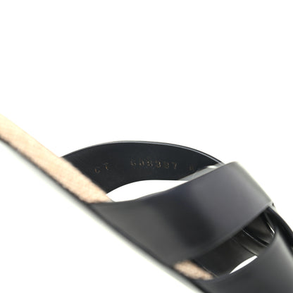 Saint Laurent Calfskin Nu Pied 05 Slide Sandals 41 Black 8 of 9