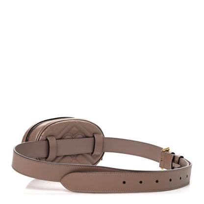 Gucci Calfskin Matelasse GG Marmont Belt Bag 105 42 Porcelain Rose 3 of 11