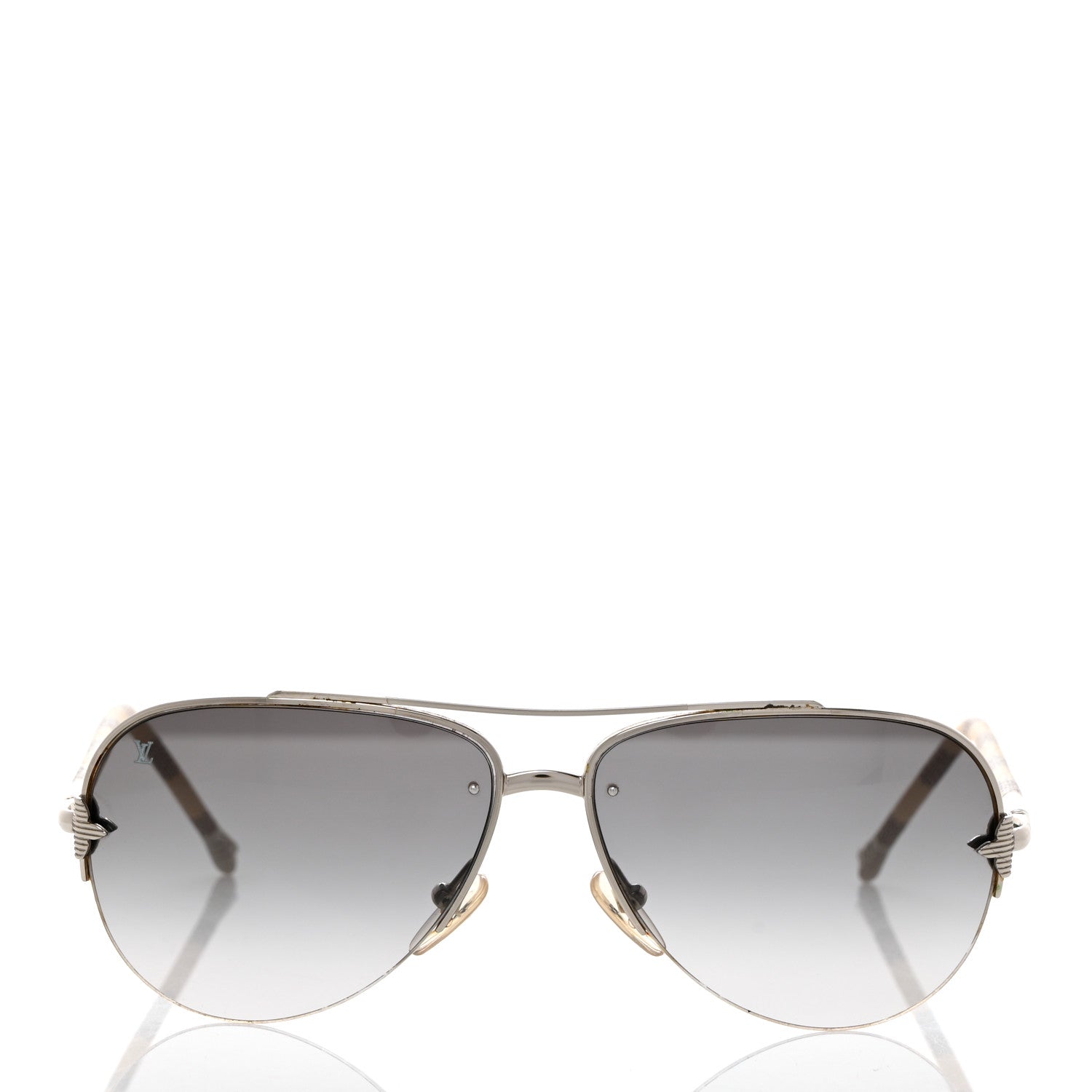 Louis Vuitton Damier Azur Conspiration Pilote Aviator Sunglasses Z0203U 2 of 9