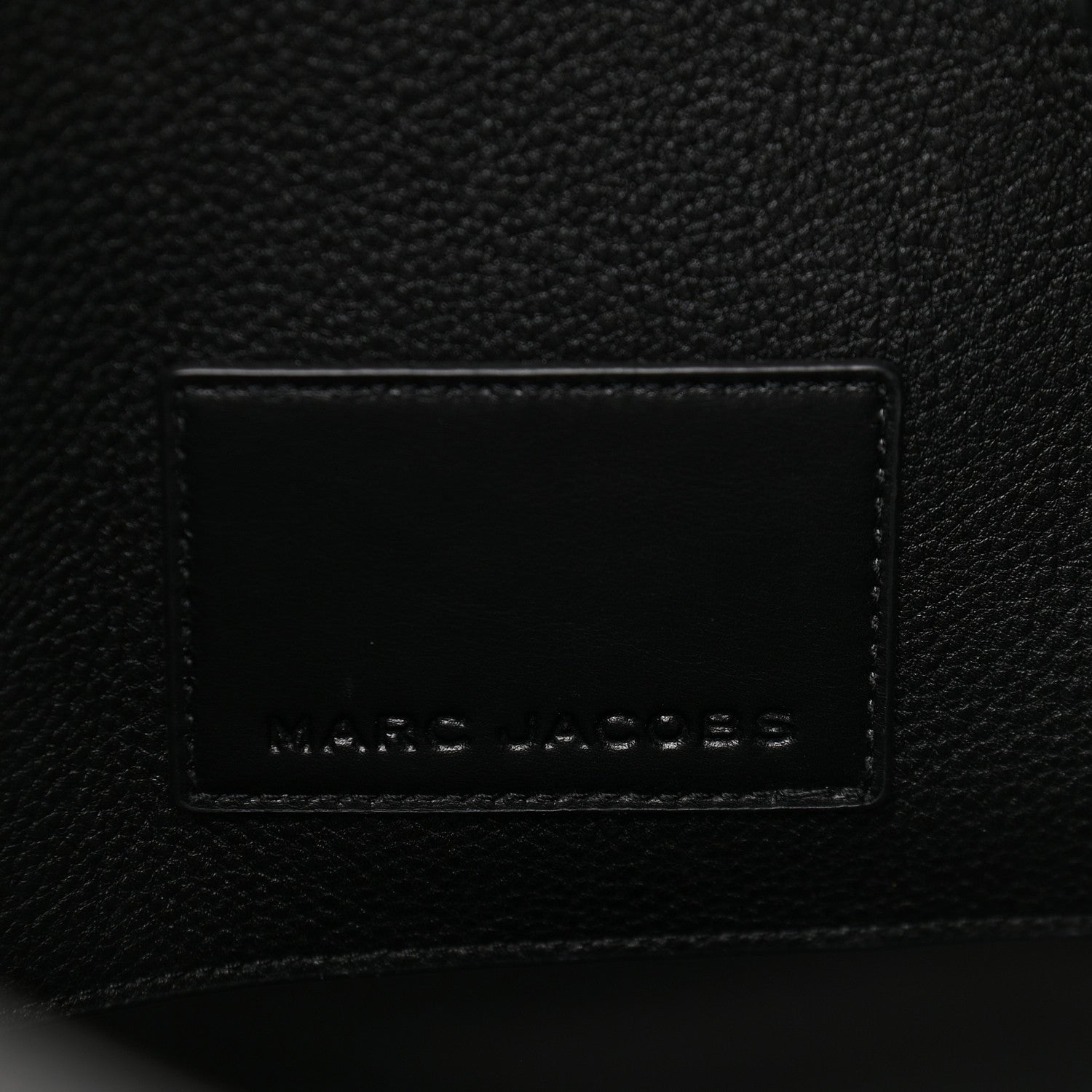 Marc Jacobs Grained Calfskin The Tag Tote Black 6 of 11