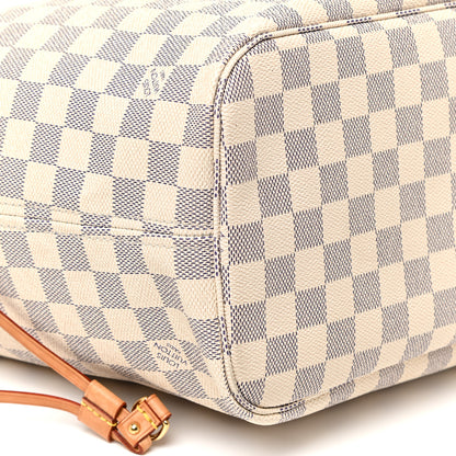 Louis Vuitton Damier Azur Neo Neverfull MM Rose Ballerine 8 of 22
