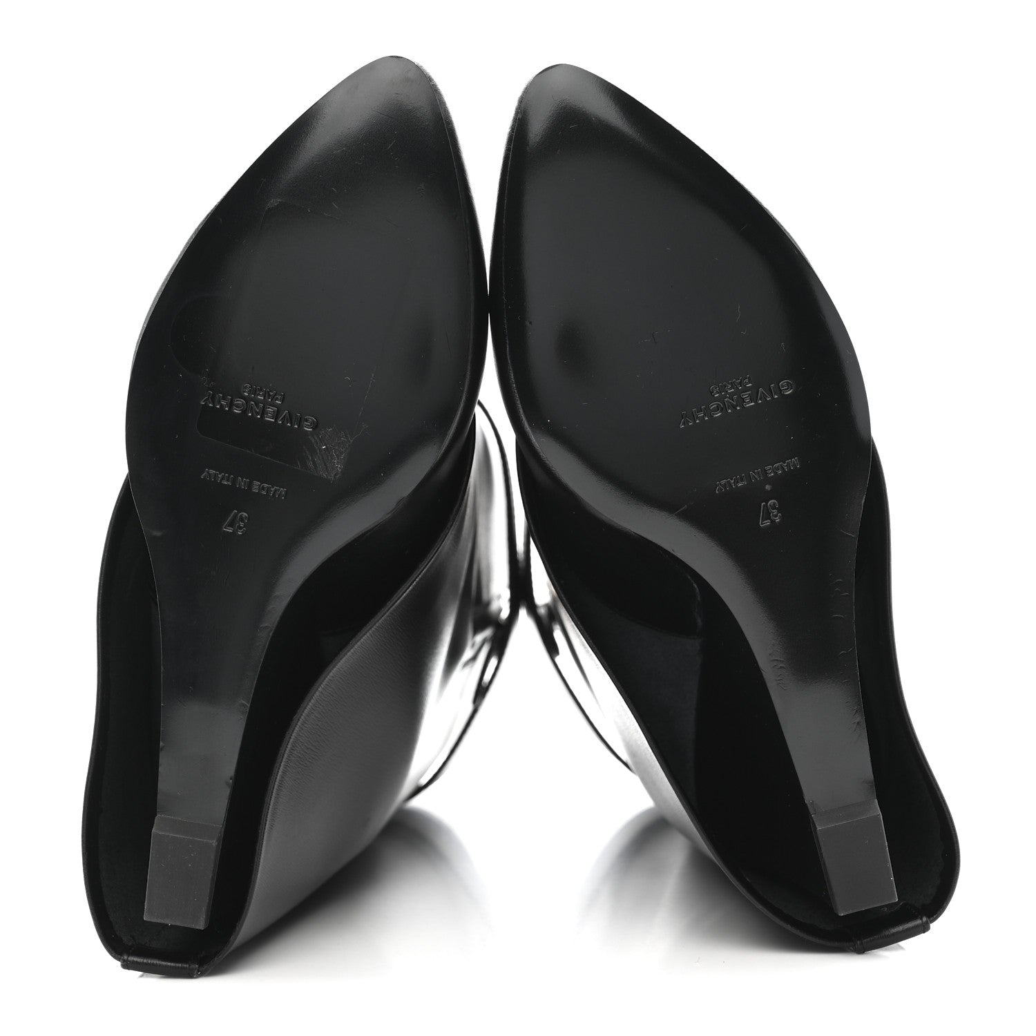 Givenchy Calfskin Shark Lock Ankle Boots 37 Black 6 of 9