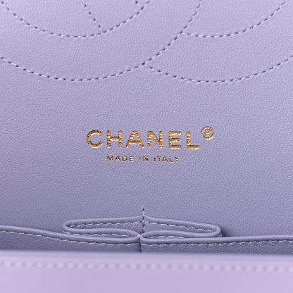 Chanel Lambskin Quilted Jumbo Double Flap Light Purple 5 of 8