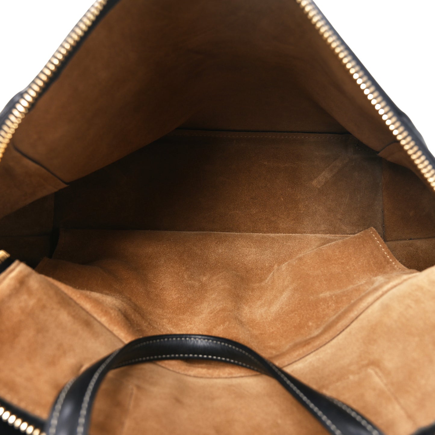 Calfskin Triple Zip Tote Black