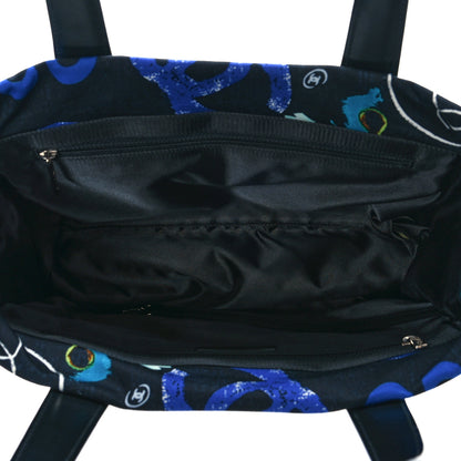 Chanel Canvas Coco Print Tote Black Multi 5 of 9