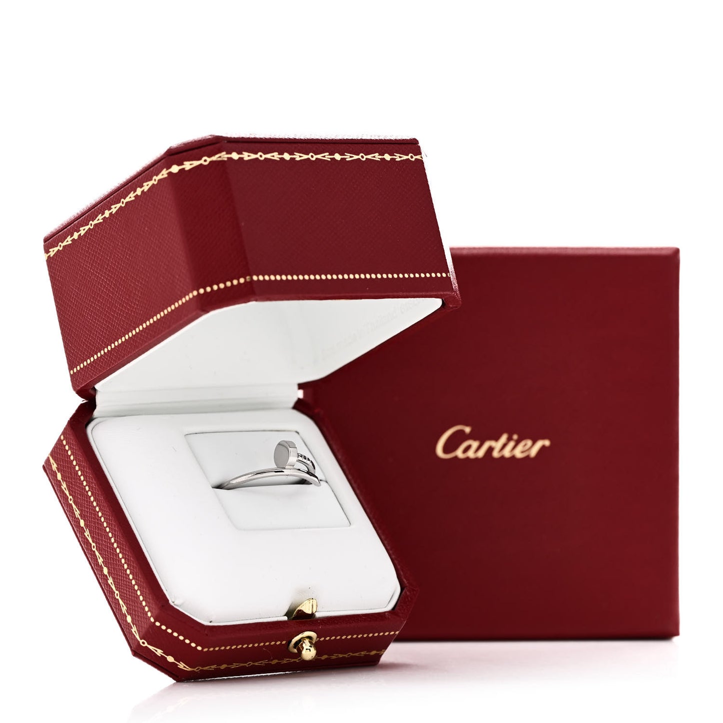 18K White Gold Small Juste Un Clou Ring 59 8.75